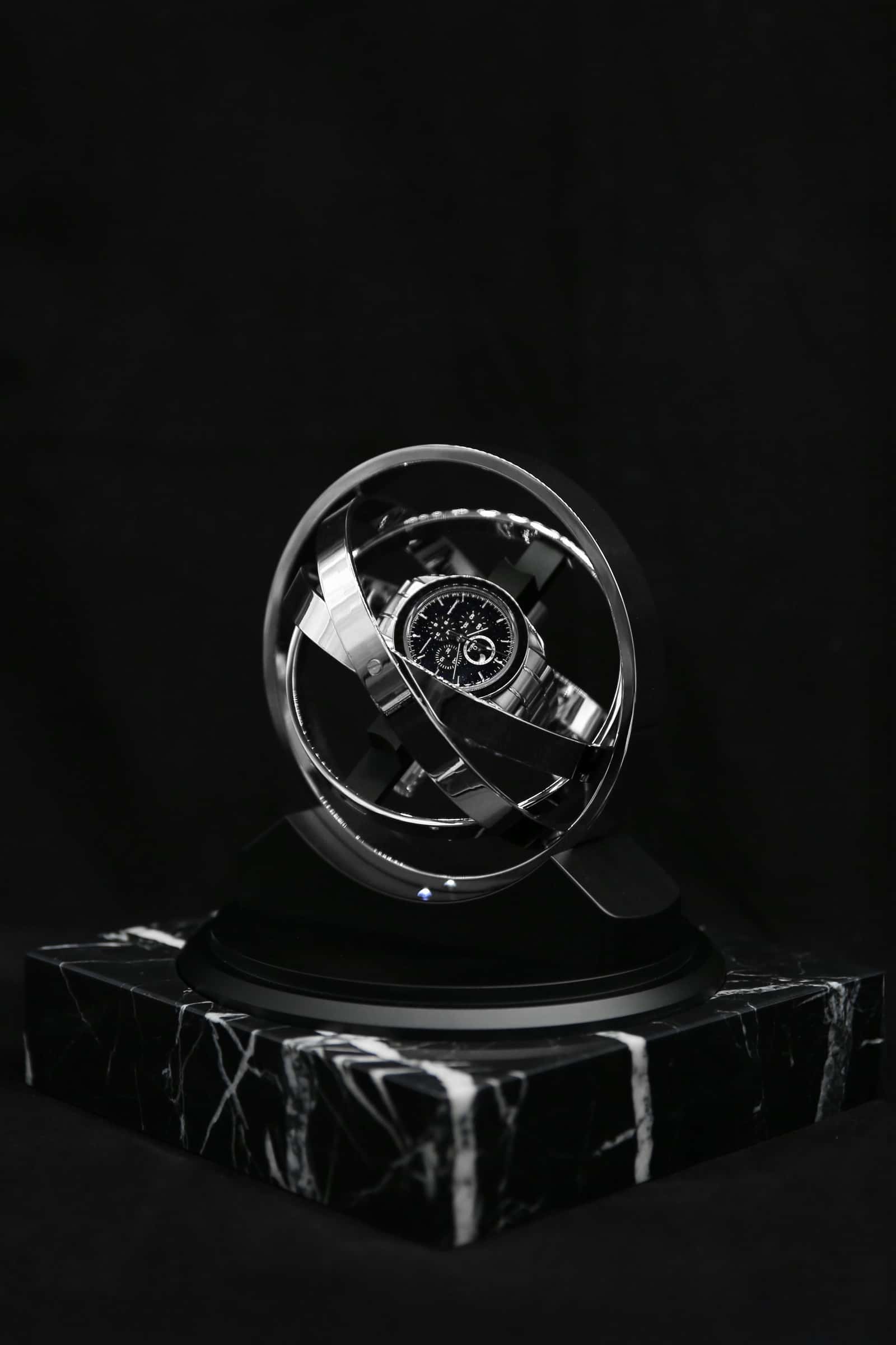 Elbrus Horology Pulsar 360 - Nero Marquina Base, Single